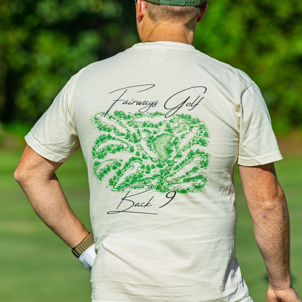 Back 9 Tee rear fit on the golf course