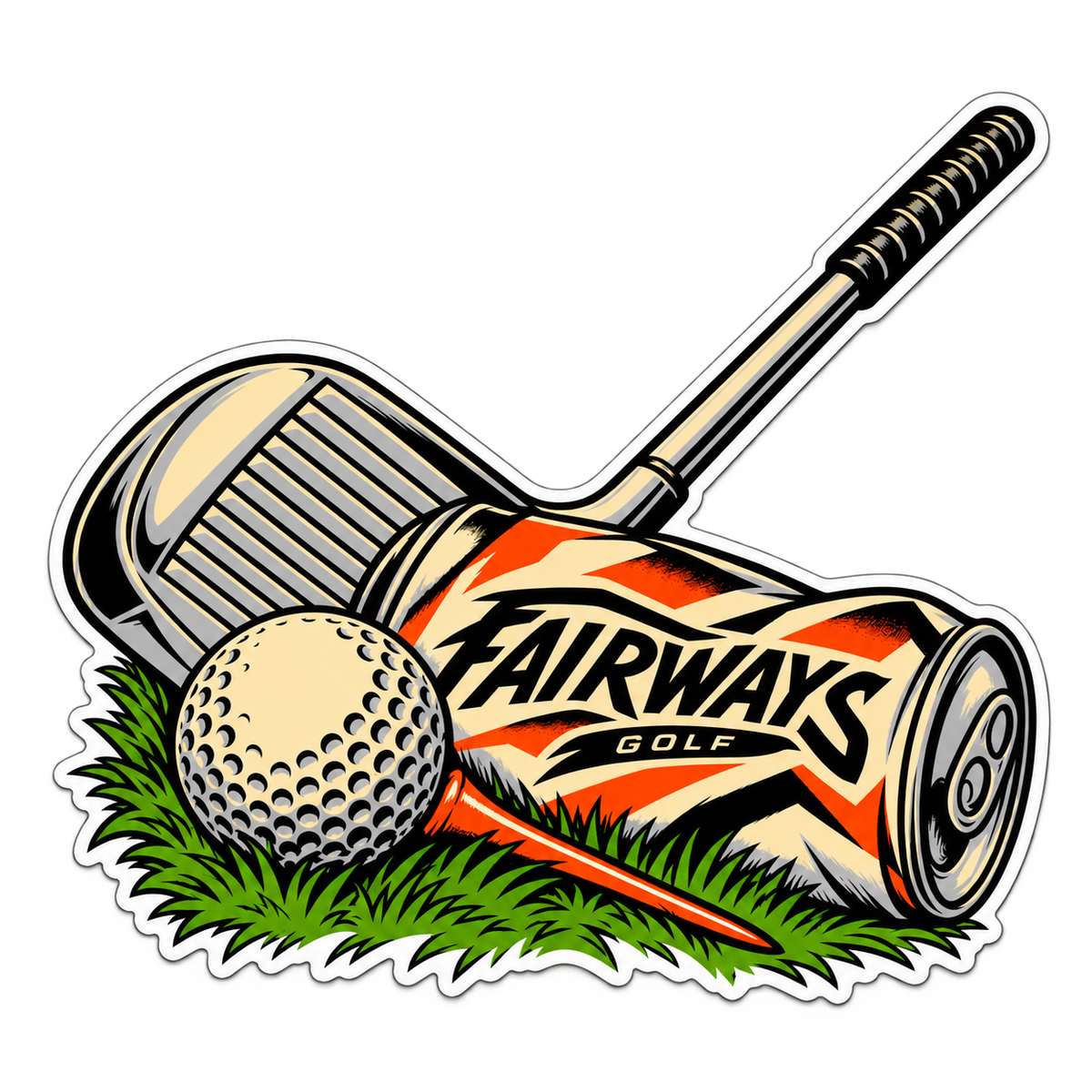 Crushed Can Sticker